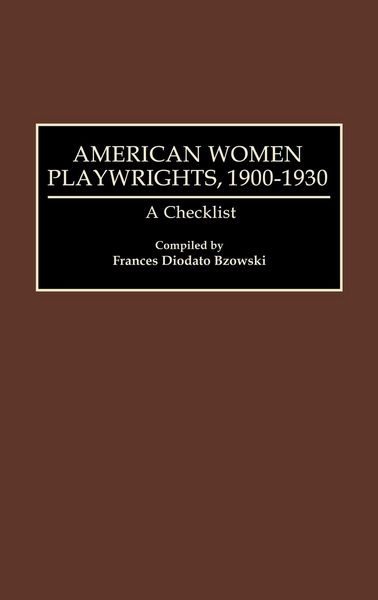 Produktbild: American Women Playwrights, 1900-1930