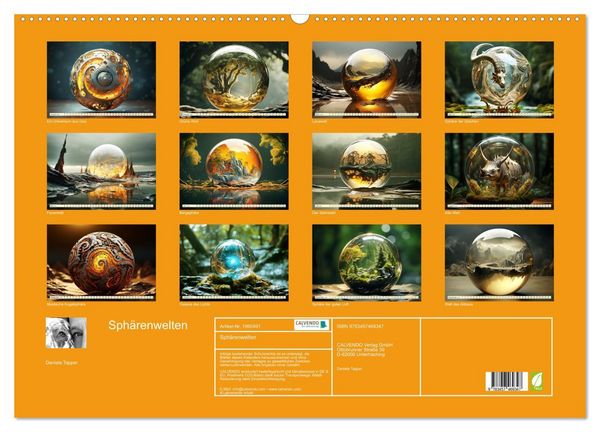 Produktbild: Sph&auml;renwelten (Wandkalender 2026 DIN A2 quer), CALVENDO Monatskalender