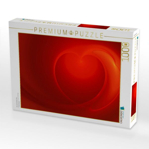 Produktbild: CALVENDO Puzzle Das rote fraktale Herz | 1000 Teile Lege-Gr&ouml;&szlig;e 64x48cm Foto-Puzzle f&uuml;r gl&uuml;ckliche Stunden