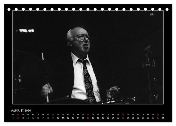 Produktbild: Jazz onstage (Tischkalender 2026 DIN A5 quer), CALVENDO Monatskalender