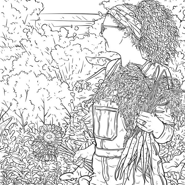 Produktbild: Cottagecore Coloring Book