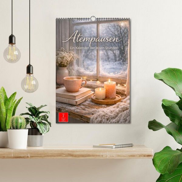 Produktbild: Atempausen - Ein Kalender der leisen Stunden (Wandkalender 2027 DIN A3 hoch), CALVENDO Monatskalender