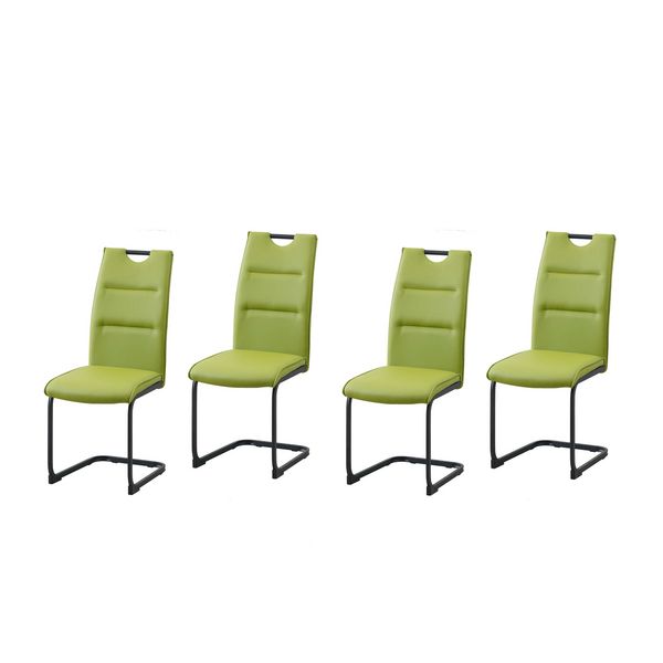 Produktbild: HTI-Living Schwingstuhl 4er Set PU gr&uuml;n DannyP Schwingstuhl 4er Set PU gr&uuml;n DannyP