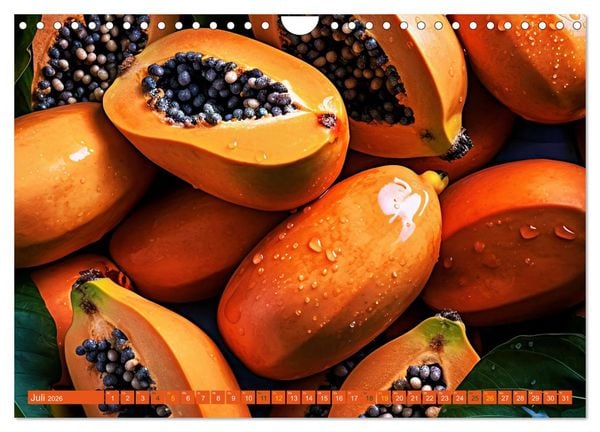 Produktbild: ORANGE - Gem&uuml;se und Obst -Vitaminreich (Wandkalender 2026 DIN A4 quer), CALVENDO Monatskalender