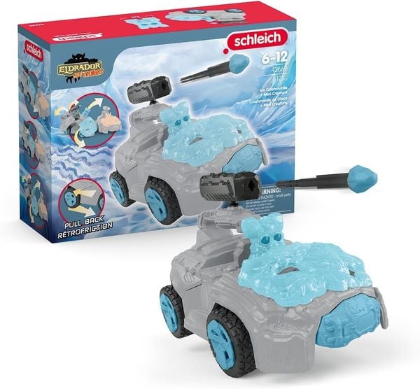 Schleich 42669 - Eldrador Mini Creatures, Ice-Crashmobile mit Mini Creature, 17-teilig, Spielset