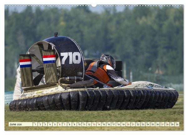 Produktbild: Hovercraft Racing on the Thuringian Sea (Wall Calendar 2026 DIN A2 landscape), CALVENDO 12 Month Wall Calendar