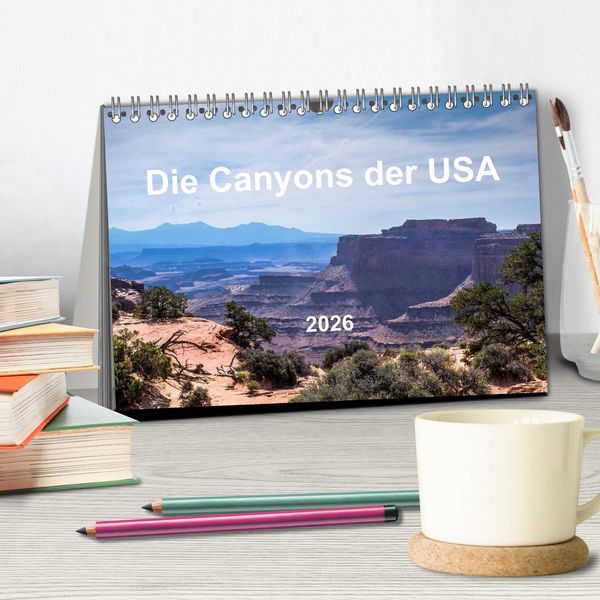 Produktbild: Die Canyons der USA (Tischkalender 2026 DIN A5 quer), CALVENDO Monatskalender