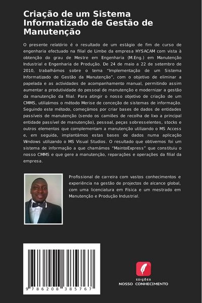 Produktbild: Cria&ccedil;&atilde;o de um Sistema Informatizado de Gest&atilde;o de Manuten&ccedil;&atilde;o