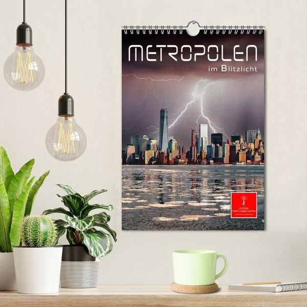 Produktbild: Metropolen im Blitzlicht (Wandkalender 2026 DIN A4 hoch), CALVENDO Monatskalender