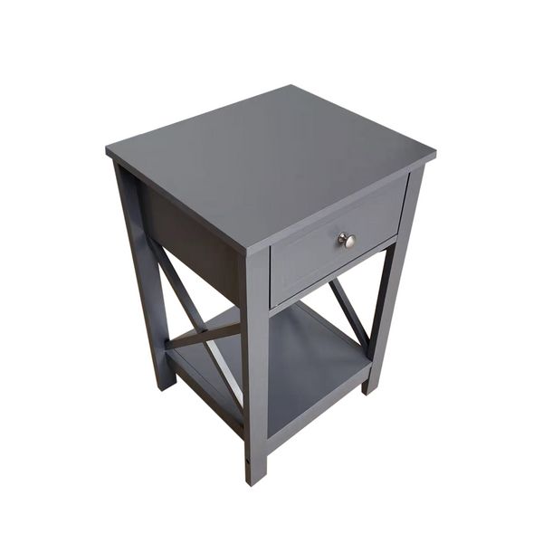 Produktbild: HTI-Living Nachttisch Hayet Grau 2er-Set Nachttisch Hayet Grau 2er-Set