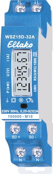 Eltako WSZ15D-32A MID Wechselstromzähler digital 32A MID-konform: Ja 1St.