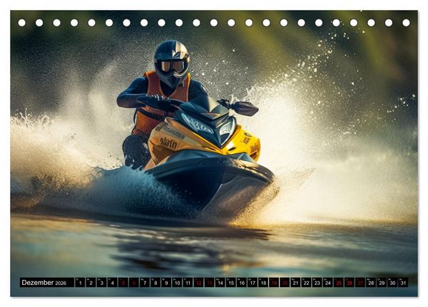 Produktbild: Jetski Power (Tischkalender 2026 DIN A5 quer), CALVENDO Monatskalender