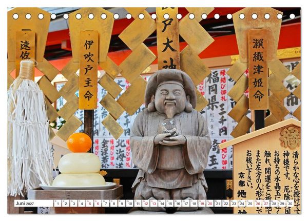 Produktbild: Japan Gl&uuml;cksbringer (Tischkalender 2027 DIN A5 quer), CALVENDO Monatskalender