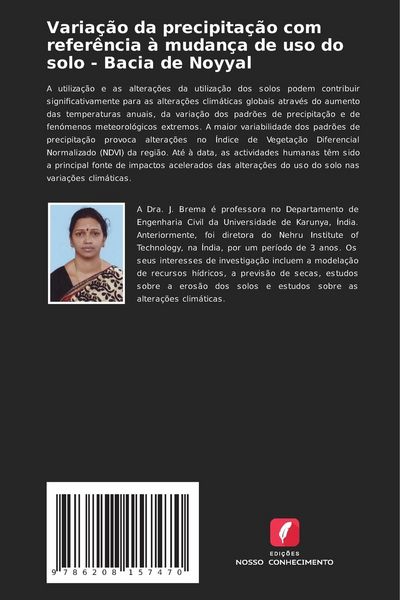 Produktbild: Varia&ccedil;&atilde;o da precipita&ccedil;&atilde;o com refer&ecirc;ncia &agrave; mudan&ccedil;a de uso do solo - Bacia de Noyyal