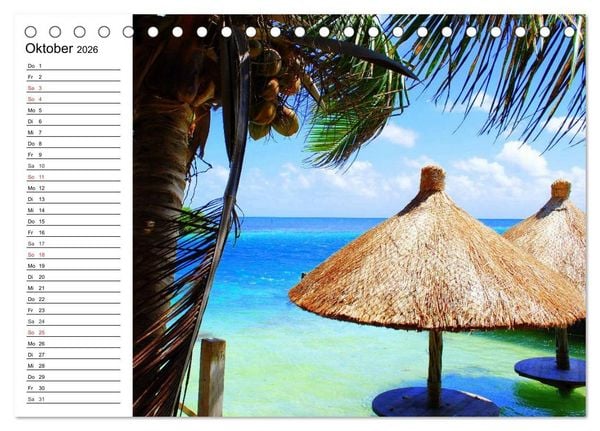 Produktbild: Traumstr&auml;nde in der Karibik (Tischkalender 2026 DIN A5 quer), CALVENDO Monatskalender