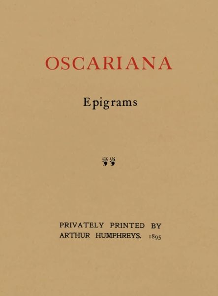 Produktbild: Wilde, O: Oscariana
