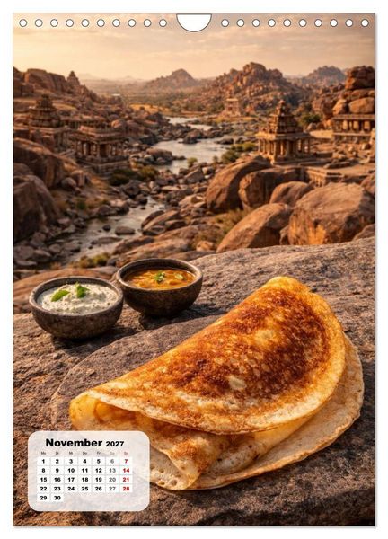 Produktbild: Indien - Eine Schlemmerreise durchs Land der Gew&uuml;rze (Wandkalender 2027 DIN A4 hoch), CALVENDO Monatskalender