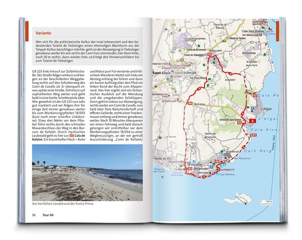 Produktbild: KOMPASS Wanderf&uuml;hrer Menorca, 45 Touren mit Extra-Tourenkarte