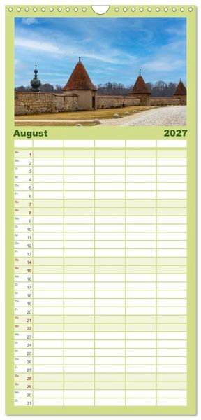Produktbild: Familienplaner 2027 - Burghausen an der Salzach mit 5 Spalten (Wandkalender, 21 x 45 cm) CALVENDO