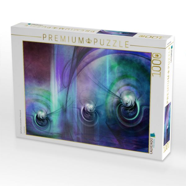 Produktbild: CALVENDO Puzzle Wei&szlig;e Perlen mit abstrakten Hintergrund | 1000 Teile Lege-Gr&ouml;&szlig;e 64x48cm Foto-Puzzle f&uuml;r gl&uuml;ckliche Stunden