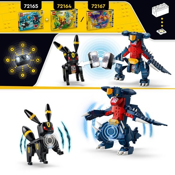 Produktbild: LEGO Pok&eacute;mon SMART Play: Nachtaras und Knakracks Duell um die Meisterschaft kompatibles Set 72165
