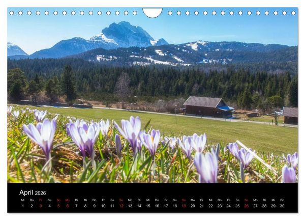 Produktbild: Bergblicke - Elmau (Wandkalender 2026 DIN A4 quer), CALVENDO Monatskalender
