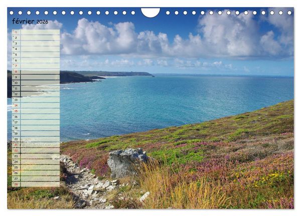Produktbild: FINISTERE La pointe du bout du monde (Calendrier mural 2026 DIN A4 vertical), CALVENDO calendrier mensuel