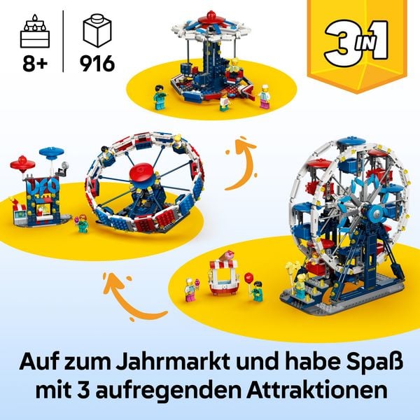 Produktbild: LEGO Creator 3-in-1-Set 31389 Legend&auml;res Riesenrad, Spielzeug ab 8 Jahre