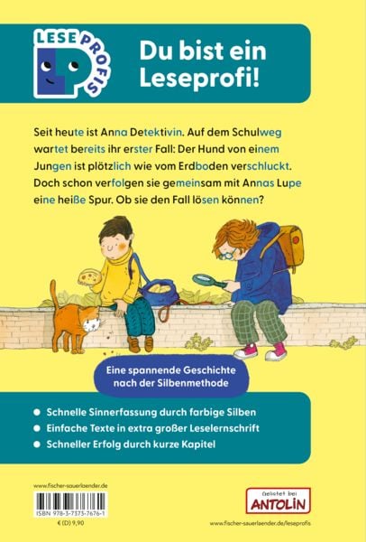 Produktbild: Leseprofis &ndash; Silbe-f&uuml;r-Silbe: Schuldetektive auf hei&szlig;er Spur, 1. Klasse