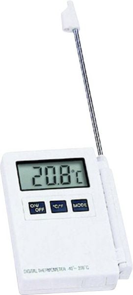 TFA Dostmann Kat.Nr. 30.1015 Einstichthermometer Messbereich Temperatur -40 bis 200 °C Fühler-Typ NTC HACCP-konform