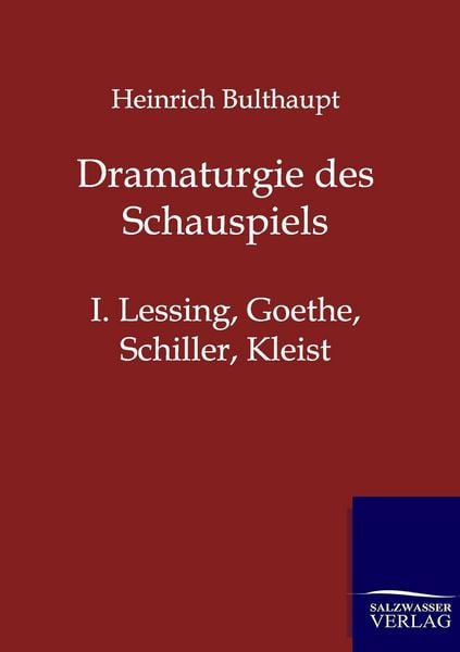 Produktbild: Dramaturgie des Schauspiels