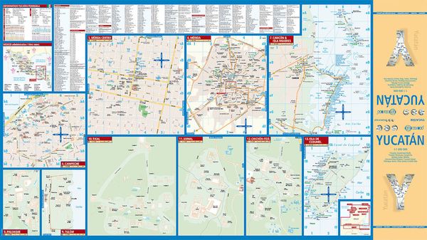 Produktbild: Yucatan 1 : 1 000 000. Road Map + City Maps