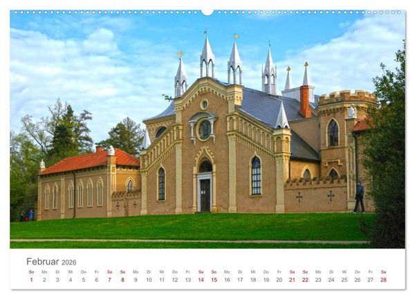 Produktbild: Dessau Design und ein sch&ouml;ner Park (hochwertiger Premium Wandkalender 2026 DIN A2 quer), Kunstdruck in Hochglanz