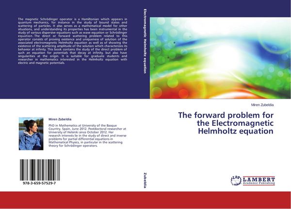 Produktbild: The forward problem for the Electromagnetic Helmholtz equation