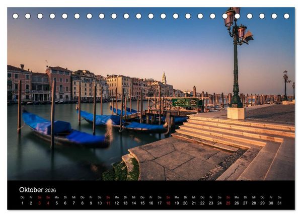 Produktbild: Venedig - Facetten einer Lagunenstadt (Tischkalender 2026 DIN A5 quer), CALVENDO Monatskalender