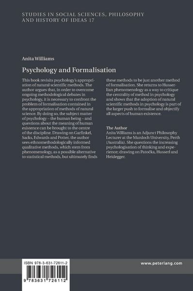 Produktbild: Psychology and Formalisation