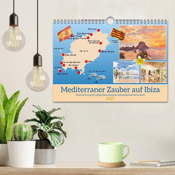 Produktbild: Mediterraner Zauber auf Ibiza (Wandkalender 2027 DIN A4 quer), CALVENDO Monatskalender