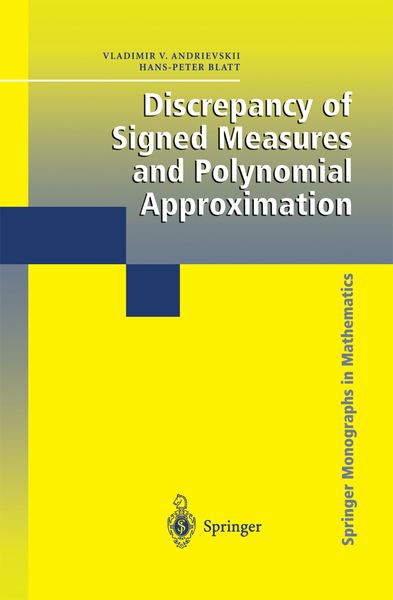 Produktbild: Discrepancy of Signed Measures and Polynomial Approximation