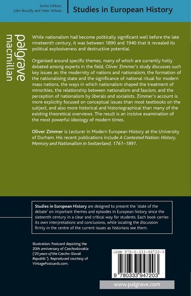 Produktbild: Nationalism in Europe, 1890-1940