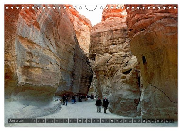 Produktbild: Jordanien &ndash; Felsenstadt Petra (Wandkalender 2026 DIN A4 quer), CALVENDO Monatskalender