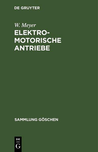 Produktbild: Elektromotorische Antriebe