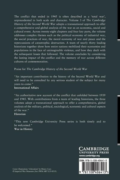 Produktbild: The Cambridge History of the Second World War