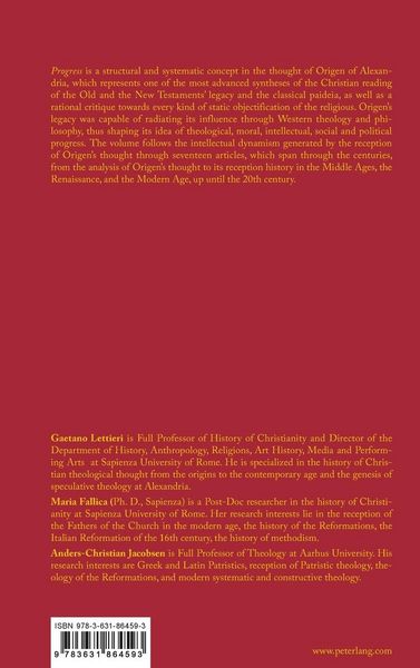 Produktbild: Progress in Origen and the Origenian Tradition