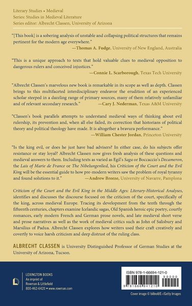 Produktbild: Criticism of the Court and the Evil King in the Middle Ages