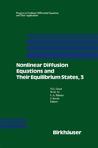 Produktbild: Nonlinear Diffusion Equations and Their Equilibrium States, 3