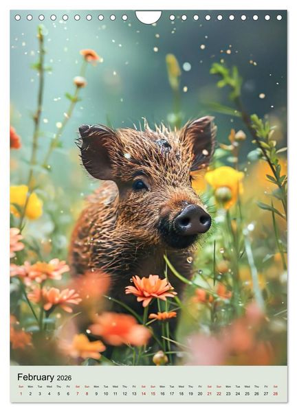 Produktbild: Baby Wildlife (Wall Calendar 2026 DIN A4 portrait), CALVENDO 12 Month Wall Calendar