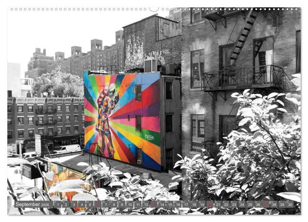 Produktbild: New York City - Color Glam Edition (Wandkalender 2026 DIN A2 quer), CALVENDO Monatskalender