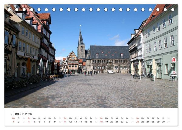 Produktbild: Quedlinburg im Harz (Tischkalender 2026 DIN A5 quer), CALVENDO Monatskalender