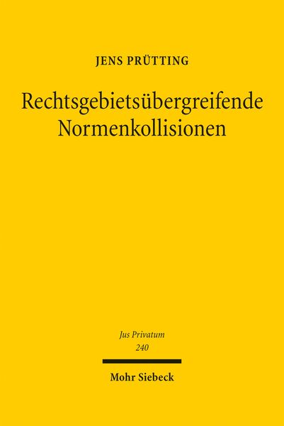 Produktbild: Rechtsgebiets&uuml;bergreifende Normenkollisionen