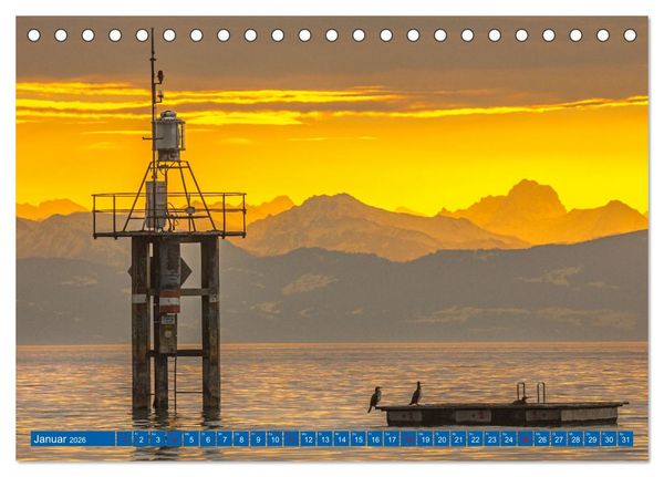 Produktbild: Drei L&auml;nder ein See - Bodensee (Tischkalender 2026 DIN A5 quer), CALVENDO Monatskalender